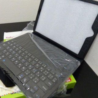 Ewin iPad用 Bluetoothキーボード付き カバー(タブレット)