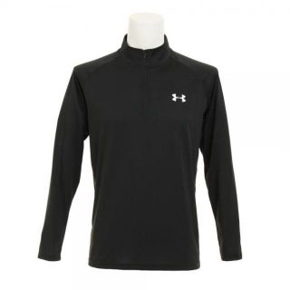 アンダーアーマー(UNDER ARMOUR)のアンダーアーマーテック 長袖 1/4ジップ MTR3762 BLK（Men's）(Tシャツ/カットソー(七分/長袖))