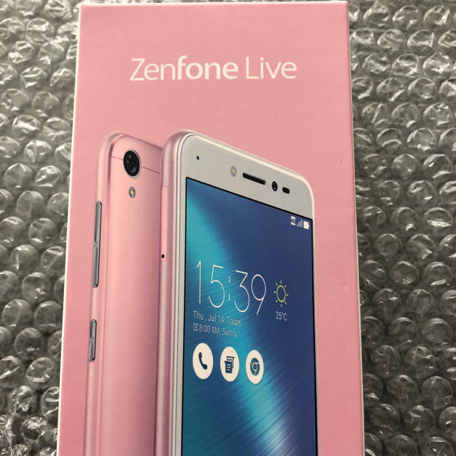 ASUS(エイスース)の新品未開封SIMフリーASUS Zenfone Live 16GB ローズピンク スマホ/家電/カメラのスマートフォン/携帯電話(スマートフォン本体)の商品写真