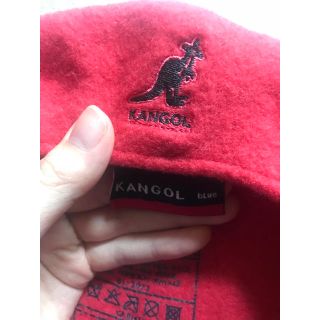 カンゴール(KANGOL)のKANGOL ハンチング帽子 赤(ハンチング/ベレー帽)