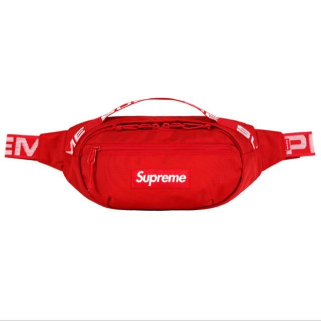 バッグSupreme Waist Bag 18ss ウエストバッグ ポーチ Red