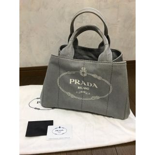 プラダ(PRADA)のプラダ カナパ Mサイズ  グレー(トートバッグ)