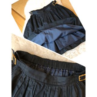 バーバリーブルーレーベル(BURBERRY BLUE LABEL)の美品バーバリーブルーレーベル上質コットンフレアスカート♫(ひざ丈スカート)