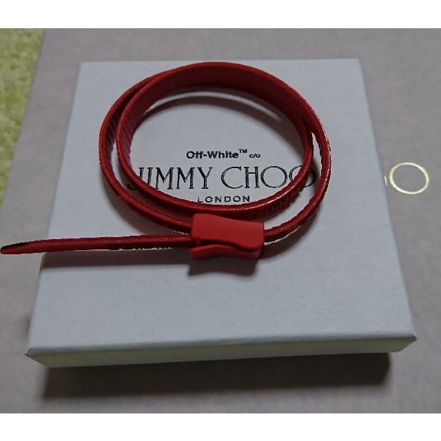 Off white Jimmy choo ブレスレット red