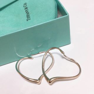 ティファニー(Tiffany & Co.)の値下げ！Tiffany&co オープンハートフープピアスSサイズ(ピアス)