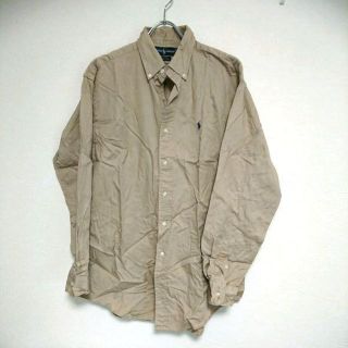 ラルフローレン(Ralph Lauren)のRalph Lauren コットンシャツ M ベージュ ラルフローレン 古着(シャツ)