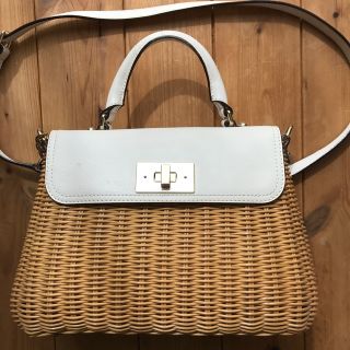 ケイトスペードニューヨーク(kate spade new york)のkate spade  ケイトスペード かごバッグ(かごバッグ/ストローバッグ)