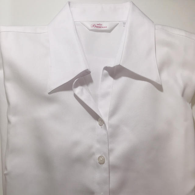 青山(アオヤマ)の青山 ノンアイロン 長袖ワイシャツ レディースのトップス(シャツ/ブラウス(長袖/七分))の商品写真