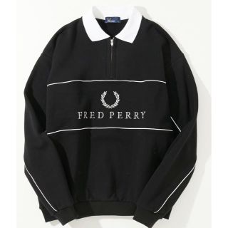 フレッドペリー(FRED PERRY)のfred perry×American ragcie襟付きハーフジップスウェット(スウェット)