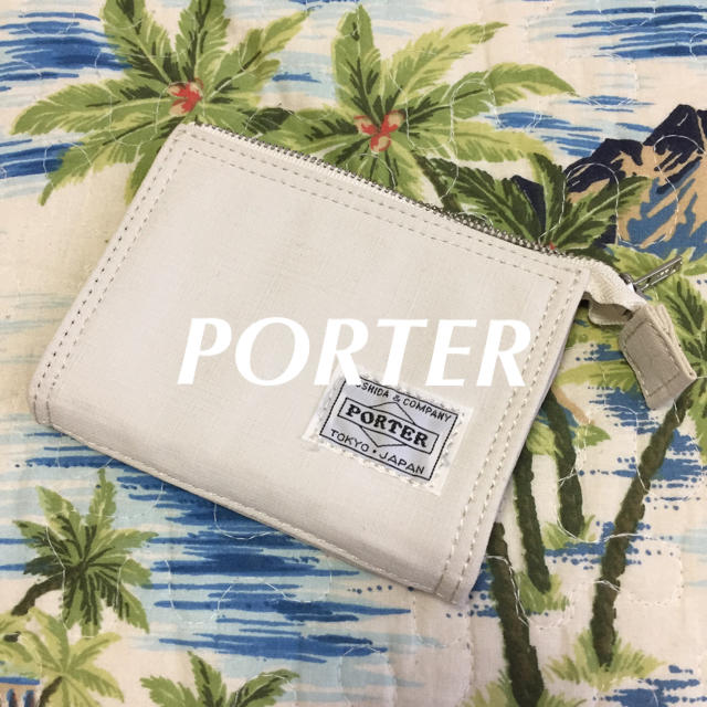 PORTER(ポーター)のPORTER コインケース ホワイト メンズ レディース メンズのファッション小物(コインケース/小銭入れ)の商品写真