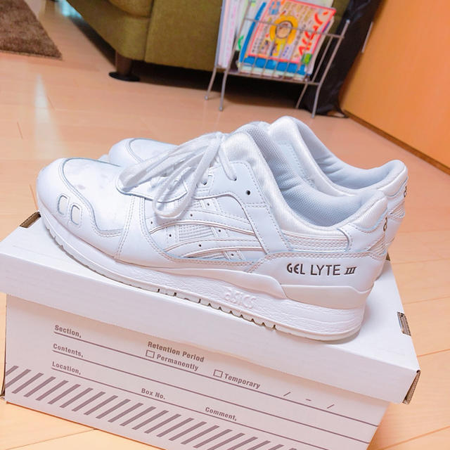 asics(アシックス)のasics GELLYTE III  ホワイト ニラ様専用 メンズの靴/シューズ(スニーカー)の商品写真