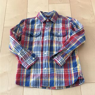 トミーヒルフィガー(TOMMY HILFIGER)のトミー チェック シャツ 120cm(ブラウス)