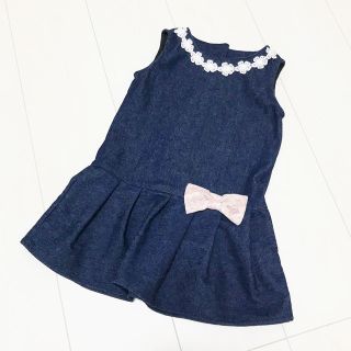 ハンドメイド♡デニムワンピース90.100(その他)