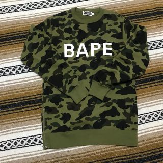 アベイシングエイプ(A BATHING APE)のBAPE クールネック 1stカモ(スウェット)