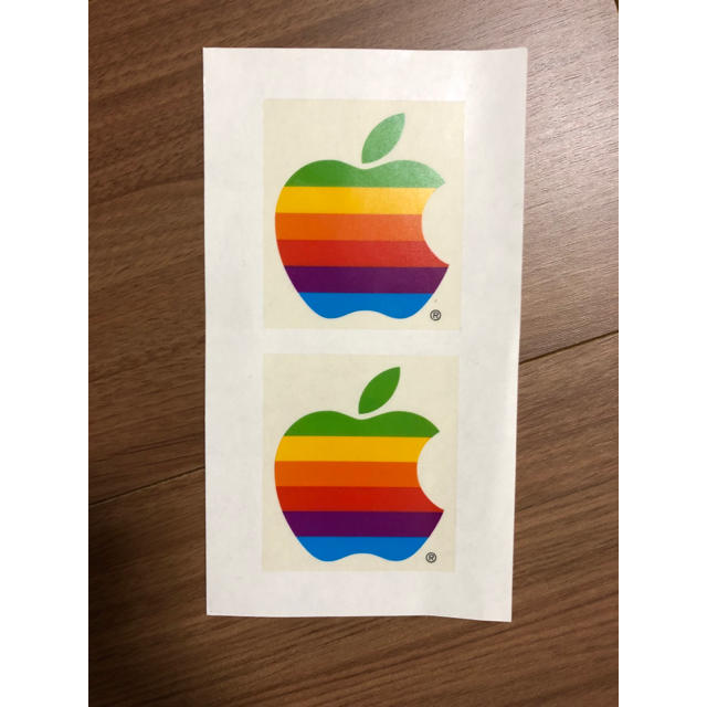 Apple(アップル)の希少 Apple computer ロゴシール エンタメ/ホビーのコレクション(ノベルティグッズ)の商品写真