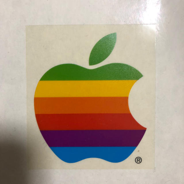 Apple(アップル)の希少 Apple computer ロゴシール エンタメ/ホビーのコレクション(ノベルティグッズ)の商品写真