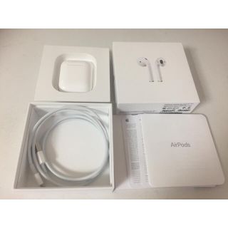 アップル(Apple)のApple airpods Bluetooth イヤホン MMEF2J/A(ヘッドフォン/イヤフォン)