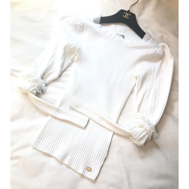 CHANEL シャネル☆ココマーク リブ編み ニット トップス かわいい 上品 ...