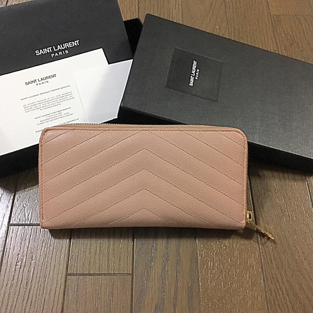 SAINT LAURENT - 伊勢丹新宿店 サンローラン パリ 長財布 ピンク SAINT LAURENT - 伊勢丹新宿店 サンローラン パリ 長財布 ピンク