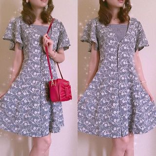 ジルバイジルスチュアート(JILL by JILLSTUART)のmille bonheur ♡ ギンガムチェックワンピース(ひざ丈ワンピース)