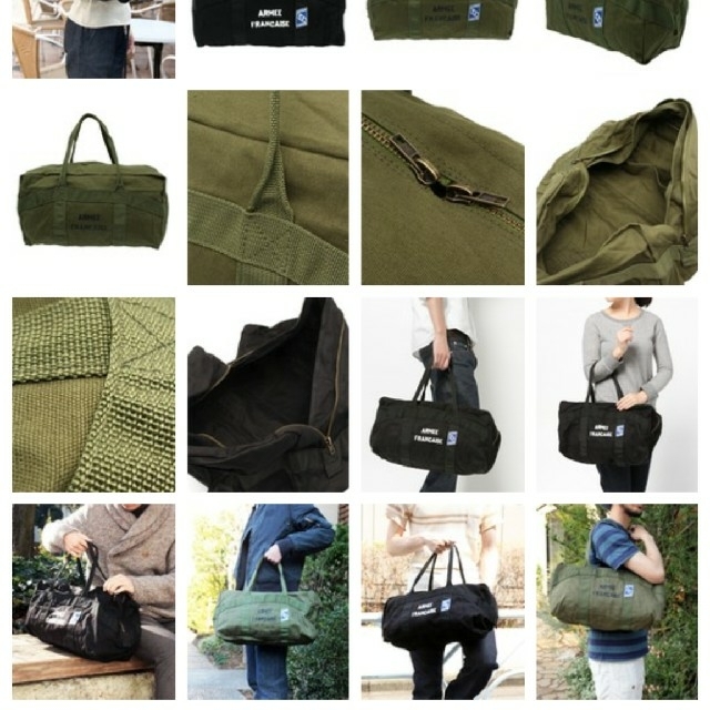 Mr.OLIVE(ミスターオリーブ)のMr.OLIVE フランス軍 モチーフ ボストンバッグ メンズのバッグ(ボストンバッグ)の商品写真