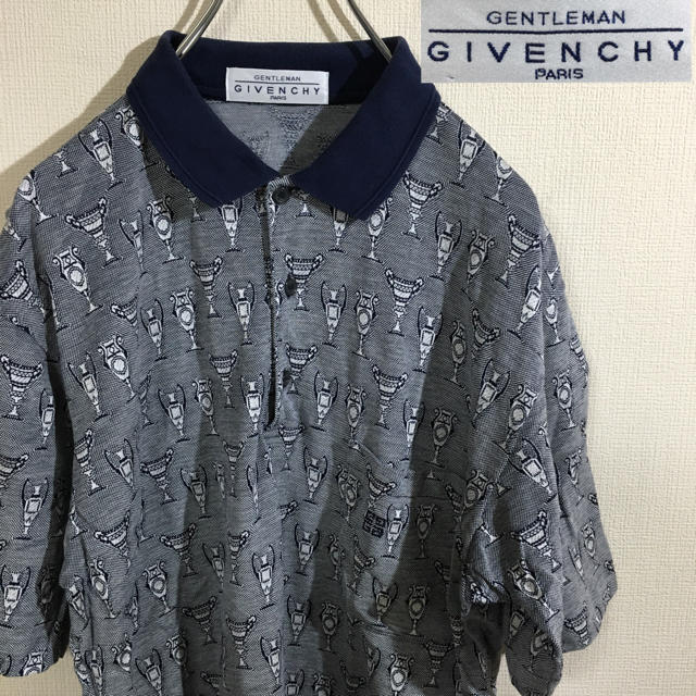 GIVENCHY(ジバンシィ)のイタリア製☆ GIVENCHY Paris  ジバンシー  ポロシャツ 総柄 メンズのトップス(ポロシャツ)の商品写真