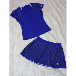 エレッセ(ellesse)のEllesse エレッセ テニスウエア　上下　S ~ M 青(ウェア)