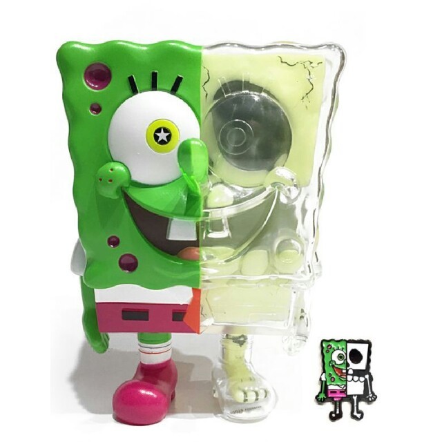 SECRETBASE(シークレットベース)のrYo様専用　SECRETBASE SPONGEBOB スポンジボブ 畜光 エンタメ/ホビーのおもちゃ/ぬいぐるみ(キャラクターグッズ)の商品写真