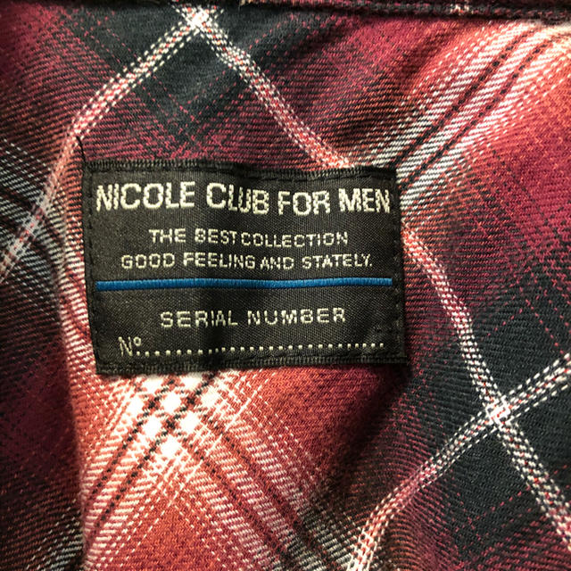 NICOLE CLUB FOR MEN(ニコルクラブフォーメン)のりょう様専用処分SALE！！【ニコルフォーメン】半袖赤チェックシャツ メンズのトップス(シャツ)の商品写真