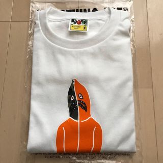 アベイシングエイプ(A BATHING APE)のA BATHING APE®×PORTER コラボ シャークTシャツ 白Mサイズ(Tシャツ/カットソー(半袖/袖なし))