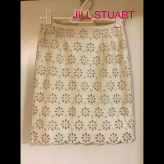 ジルスチュアート(JILLSTUART)のJILL STUART ぼかし 花柄スカートサイズ0(ひざ丈スカート)