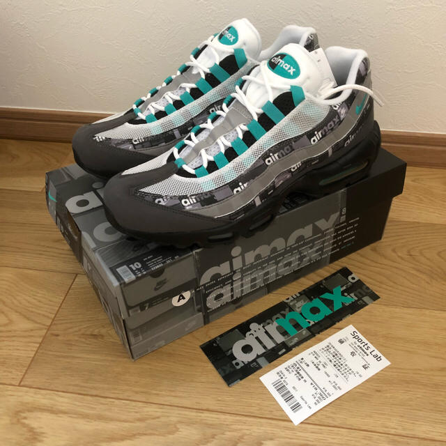 ステッカーつき 28 nike air max 95 jade we loveサイズ28cmUS10