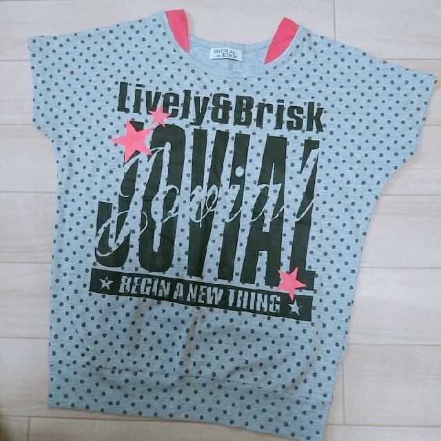 MaterialGirl(マテリアルガール)のMATERIAL BLUe bis Tシャツ 150 【新品】 キッズ/ベビー/マタニティのキッズ服女の子用(90cm~)(Tシャツ/カットソー)の商品写真