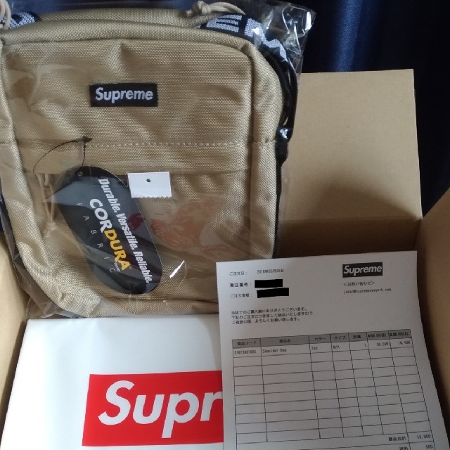 【新品未使用】Supreme 18ss ショルダーバッグ　タン　ベージュ