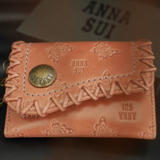 アナスイ(ANNA SUI)の【値下げ】アナスイ ANNA SUI カードケース名刺入れアンジェリーナ ピンク(名刺入れ/定期入れ)