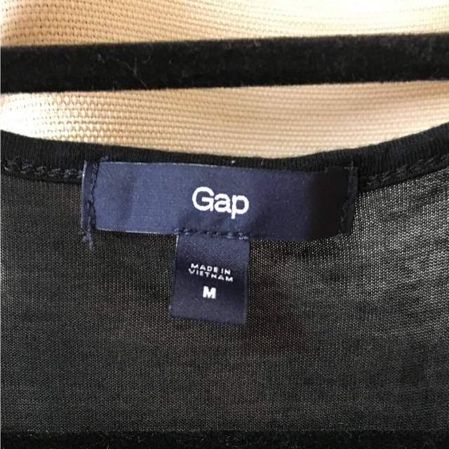 GAP(ギャップ)のGAP 半袖カーディガン 黒 レディースのトップス(カーディガン)の商品写真