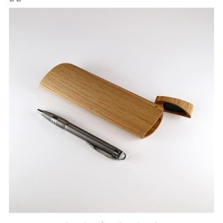 ムジルシリョウヒン(MUJI (無印良品))のTANTO ペンケース ナチュラル  木製 オークヴィレッジ(ペンケース/筆箱)