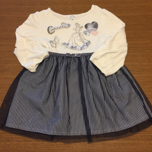 NATURAL BEAUTY BASIC(ナチュラルビューティーベーシック)のNBB チュールワンピース S キッズ/ベビー/マタニティのキッズ服女の子用(90cm~)(ワンピース)の商品写真