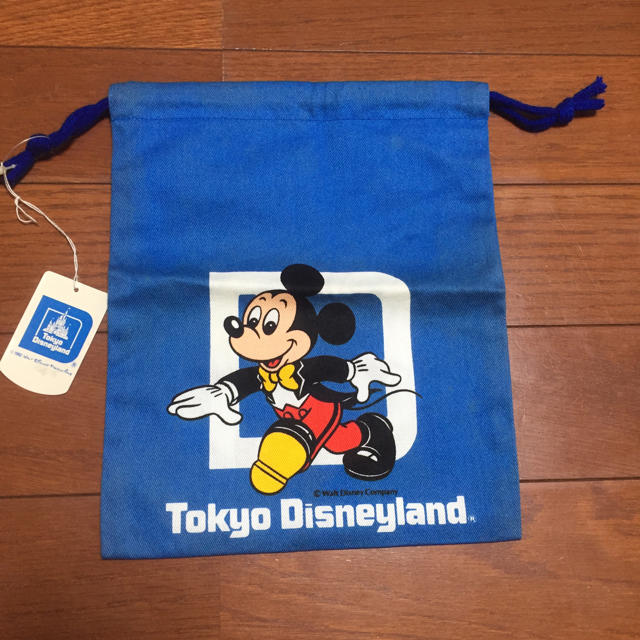 Disney 最終お値下げ Tokyo Disneyland ミッキー 巾着袋 昭和レトロの通販 By Soleil S Shop ディズニー ならラクマ