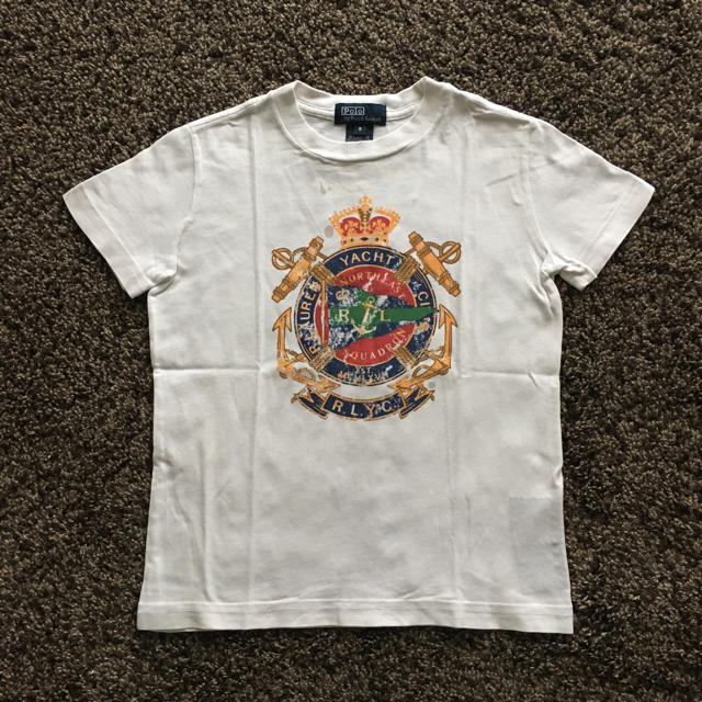 POLO RALPH LAUREN(ポロラルフローレン)の【美品】ラルフローレン  Tシャツ 白  5(110) キッズ/ベビー/マタニティのキッズ服男の子用(90cm~)(Tシャツ/カットソー)の商品写真