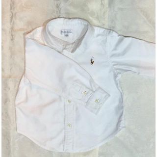 ラルフローレン(Ralph Lauren)のまる子様専用90 ラルフ ラルフローレン シャツ ボタンダウン 白シャツ(ブラウス)