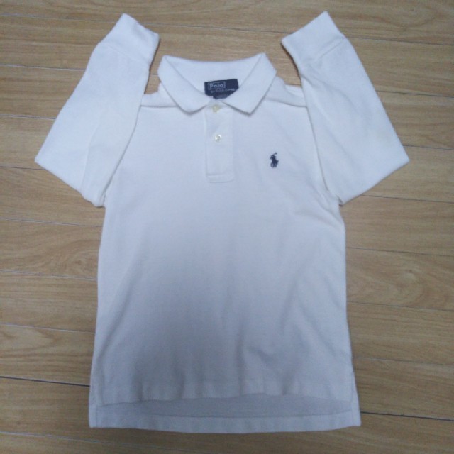 POLO RALPH LAUREN(ポロラルフローレン)の激安！白いポロシャツ❣ キッズ/ベビー/マタニティのキッズ服女の子用(90cm~)(Tシャツ/カットソー)の商品写真