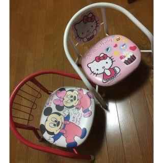 サンリオ(サンリオ)の椅子2脚セット💜HELLO KITTY✨Disney✨ベビーチェアー(その他)