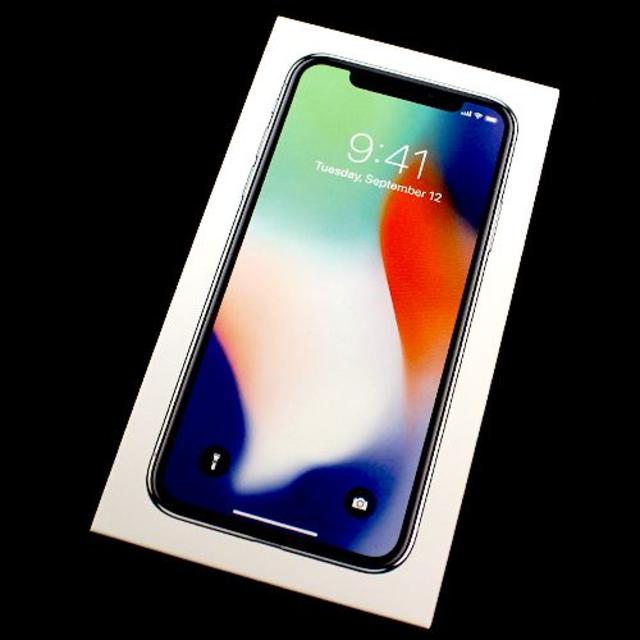 Apple(アップル)の【新品未使用/売り切り】iPhone X 256GB シルバー MQC22J/A スマホ/家電/カメラのスマートフォン/携帯電話(スマートフォン本体)の商品写真