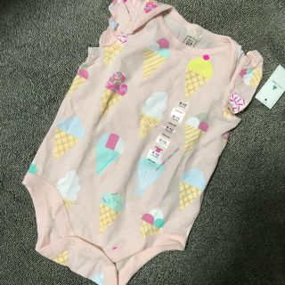 ベビーギャップ(babyGAP)のGAPbaby♡アイスクリーム柄ロンパース♡70(ロンパース)