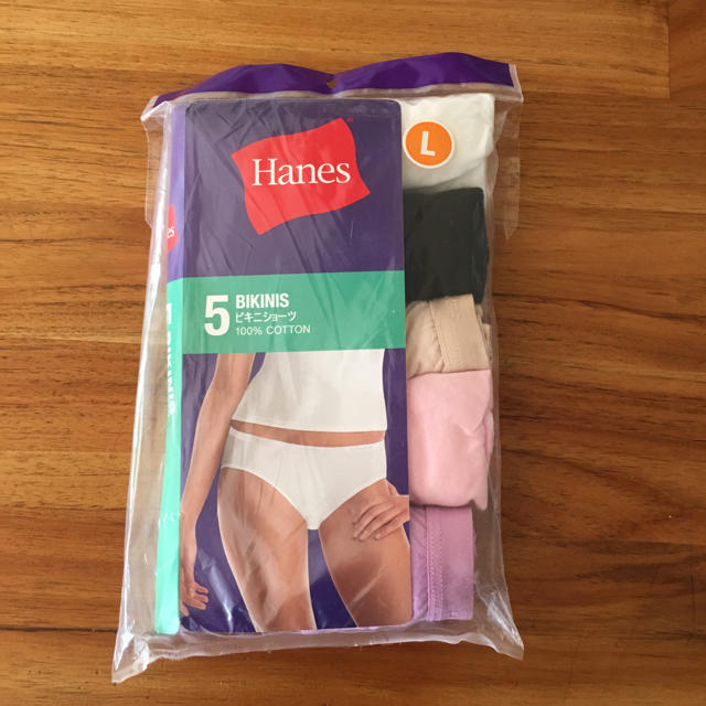 Hanes(ヘインズ)の新品 未使用 下着 レディースの下着/アンダーウェア(ブラ&ショーツセット)の商品写真
