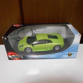 ランボルギーニ(Lamborghini)のミニカー　1/18　ホットウイール輸入品ランボルギーニ・ムシエラゴ　グリーン(ミニカー)