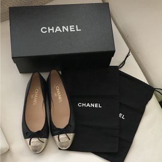 シャネル(CHANEL)の【使用頻度 極少  美品】 CHANEL ☆ フラット シューズ(バレエシューズ)