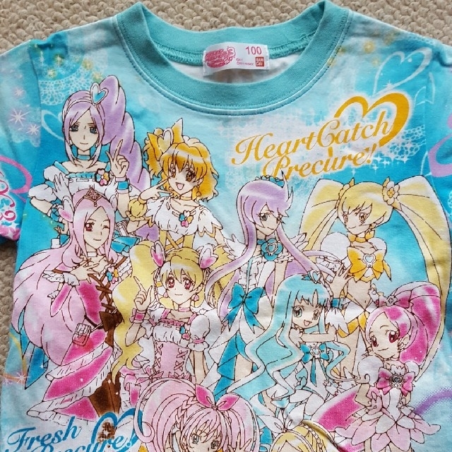 BANDAI(バンダイ)のプリキュア　オールスターズ　Tシャツ　100 キッズ/ベビー/マタニティのキッズ服女の子用(90cm~)(Tシャツ/カットソー)の商品写真