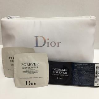 ディオール(Dior)のディオール ♡クッションファンデーション、メイクアップベース、ポーチセット(ファンデーション)